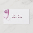 Buscar componga tarjetas de visita Artista de maquillaje
