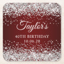 Buscar rojo oscuro posavasos Para ella