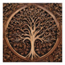 Buscar tallado de madera posters Árbol