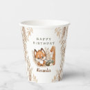 Buscar zorro papel vasos Animales del bosque