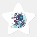 Buscar estrella y c pegatinas Santa claus