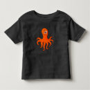 Buscar pulpo naranja camisetas Azul