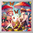 Buscar flores y mariposas posters Caprichoso