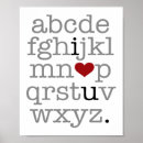 Buscar letra u posters Alfabeto