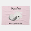 Buscar gato blanco paños de cocina Moderno