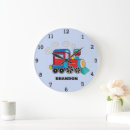 Buscar locomotora relojes de pared Azul