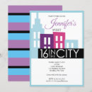 Buscar sweet16 invitaciones Azul