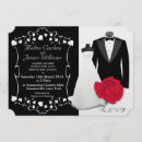 Buscar smoking negro invitaciones Elegante