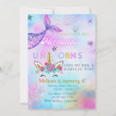 Buscar mermaid invitaciones Purpurina de oro