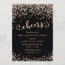 Buscar new years eve invitaciones Negro