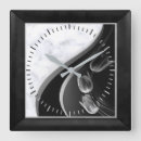 Buscar mármol blanco y negro relojes de pared Lujoso
