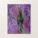 Buscar unicornio negro puzzles Caballo