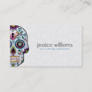Buscar calaveras tarjetas de visita Colorido