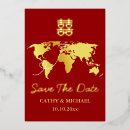 Buscar chino boda invitaciones Rojo y oro