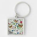 Buscar mariposa blanca llaveros Floral