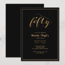 Buscar fiesta cincuenta invitaciones Negro