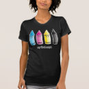 Buscar colores del cmyk camisetas Negro