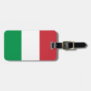 Buscar bandera italiana etiquetas para maletas Italiano