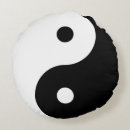 Buscar símbolo de yang del yin cojines Blanco