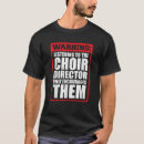 Buscar director del coro camisetas Música