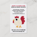 Buscar avícola tarjetas de visita Pollo