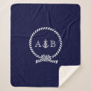 Buscar azul marino mantas Iniciales