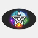 Buscar brujas ovales pegatinas Wicca