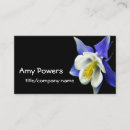 Buscar columbine tarjetas de visita Flor