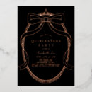 Buscar negro invitaciones quinceañera Para niños
