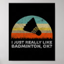 Buscar bádminton posters Amantes de bádminton