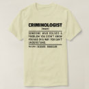 Buscar criminología camisetas Criminal