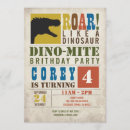 Buscar fósil tarjetas e invitaciones T rex