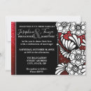 Buscar negro rojo boda invitaciones Parejas