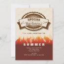 Buscar llamas 13x18 invitaciones Bbq