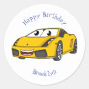 Buscar coche amarillo pegatinas Para niños