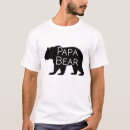 Buscar papa bear camisetas Rústico