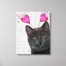 Buscar gato negro lienzos Antigüedades