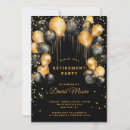 Buscar fiesta de retiro negro invitaciones Invitados