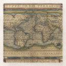 Buscar mapa del mundo vintage posavasos Geografía