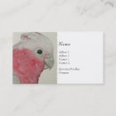 Buscar cockatoo tarjetas de visita Pájaro