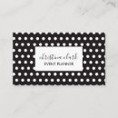 Buscar polka tarjetas de visita Negro