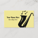 Buscar saxofonista tarjetas de visita Instrumento