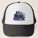 Buscar lobo blanco negro camionero gorras Perro