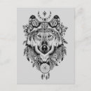 Buscar lobo tribal postales Animal