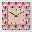 Buscar art deco relojes de pared Cuadrado