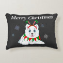 Buscar samoyedo cojines Navidad