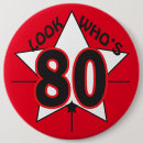 Buscar cumpleaños 80 chapas General y unisex