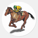 Buscar caballo de carreras pegatinas Jinete
