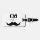 Buscar mustache etiquetas para maletas Divertido