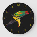 Buscar pájaro negro relojes de pared Tropical